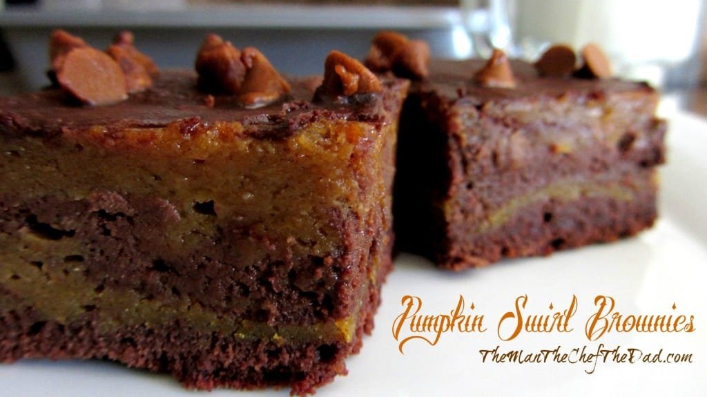 pumpkin swirl brownies