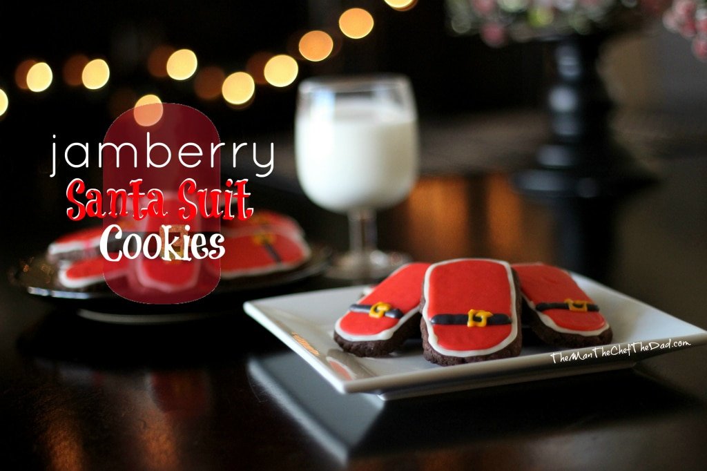 santa suit cookies